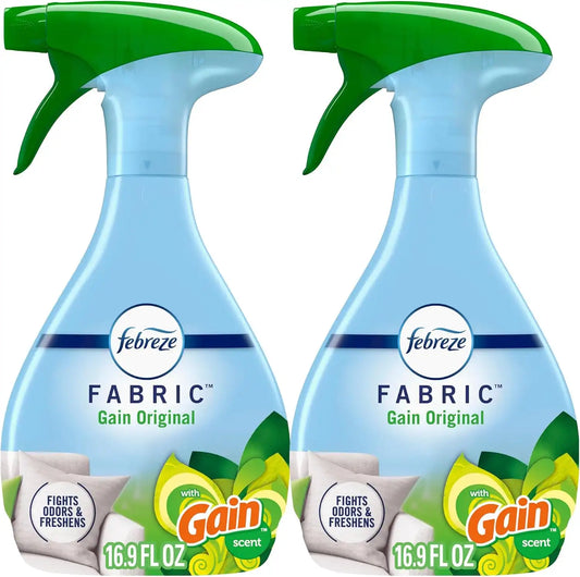Febreze Odor-Fighting Fabric Refresher with Gain, Original, 101.4 fl oz, Pack of 6