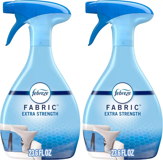 Febreze Fabric Spray Air Freshener, Odor-Fighting Fabric Refresher, Sneaker Balls Alternative, Couch Cleaner, Linen Spray, Multi-Use, Extra Strength Scent, 23.6 fl oz (Pack of 2)